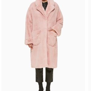 FREED furry coat in colour LILY - ROSE